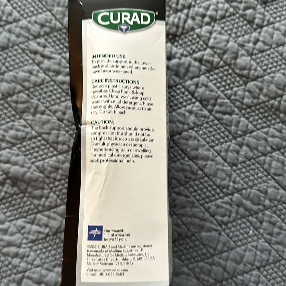 CURAD BACK SUPPORT - Picture 2 of 5